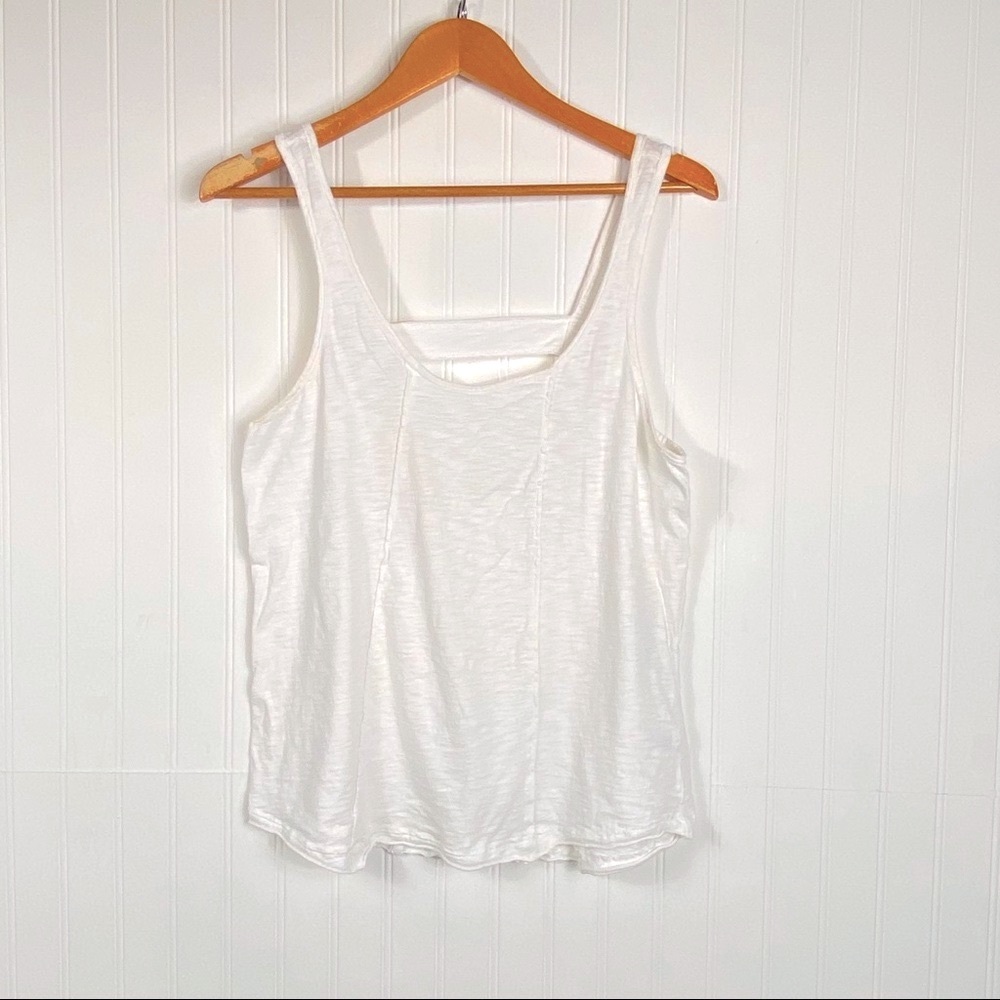 MELROSE and MARKET white tank top. low back